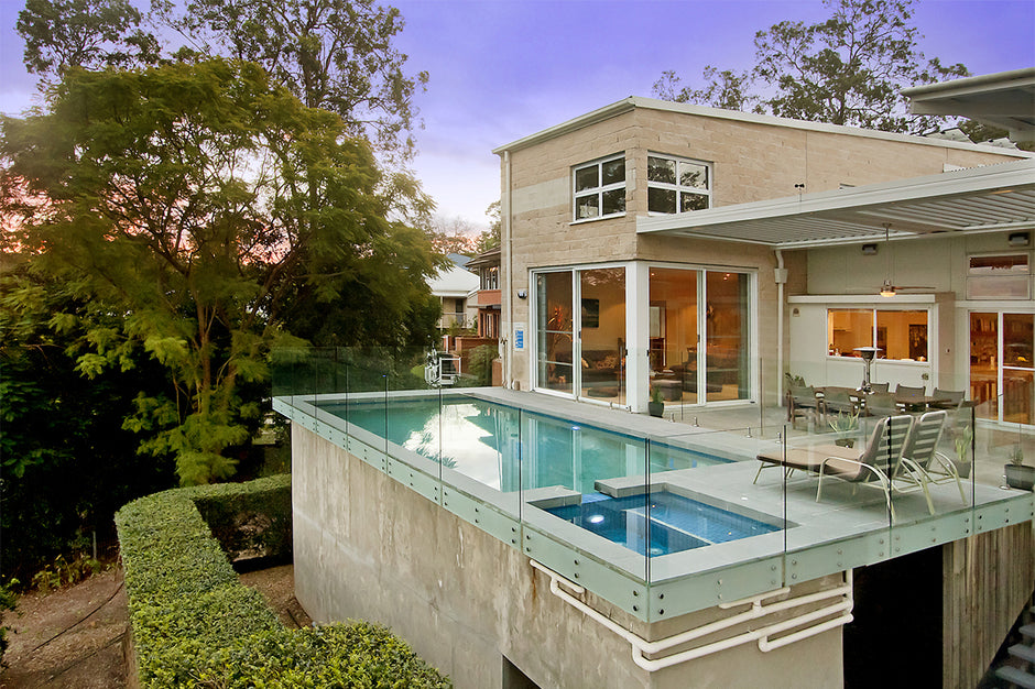 Swimming store pool glass