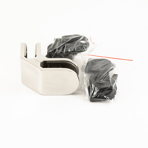 GLASS CLIP CORNER - ROUND - POLISHED