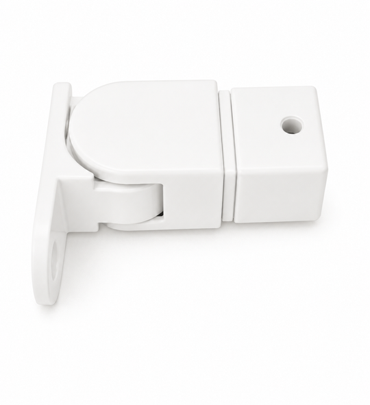 Handrail - 25x21mm - Square - Horizontal Adjustable - Wall Tie - Left - White