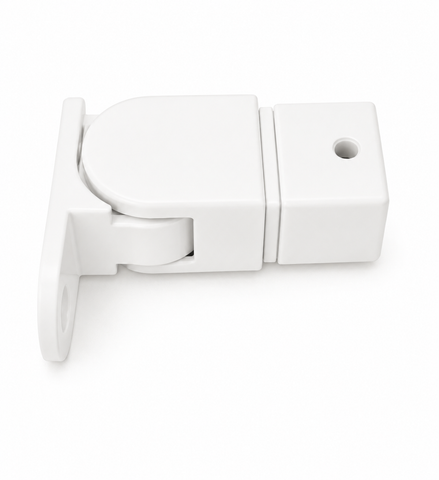 Handrail - 25x21mm - Square - Horizontal Adjustable - Wall Tie - Left - White