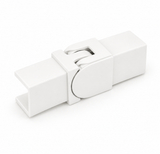 Handrail - 25x21mm - Square - Adjustable Joiner Horizontal - White