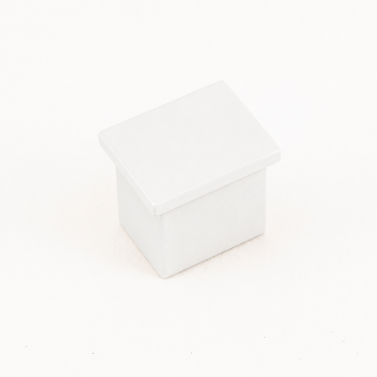Handrail - 25x21mm - Square - End Cap - White