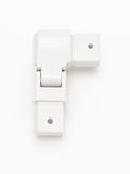 Handrail 25x21mm Square - Right 90 Degree Corner with Vertical Adjustable joiner White