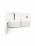 Handrail - 25x21mm - Square - Vertical Adjustable - Wall Tie - Left - White