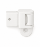 Handrail - 25x21mm - Square - Vertical Adjustable - Wall Tie - Right - White