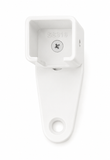 Handrail - 25x21mm - Square - Wall Tie Extender 50mm White