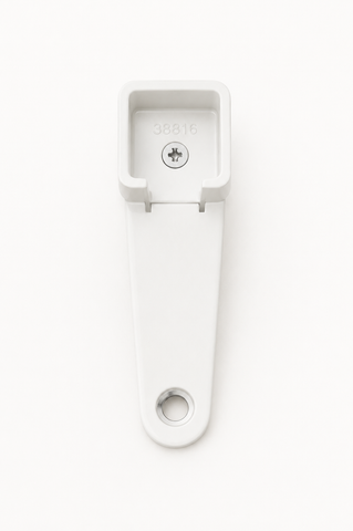 Handrail - 25x21mm - Square - Wall Tie Extender 75mm White