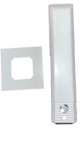 Spigot - Non Conductive Powder coated -Core Drilled Square - White