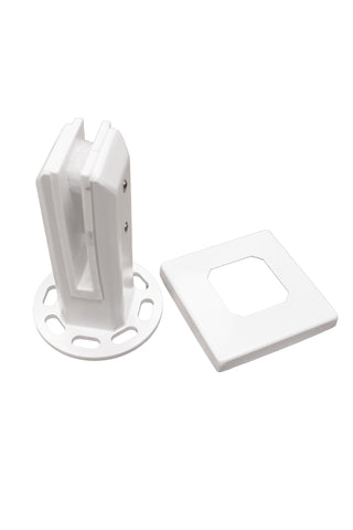 White Spigot - No Earthing Required - Base Plate - Square