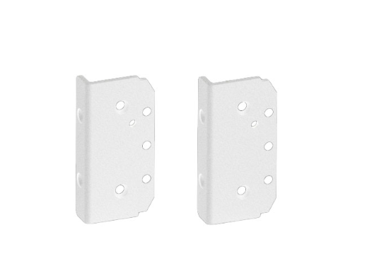 530 Square Post Bracket - For 50mm Square Post - White (Atlantic Premium 530)