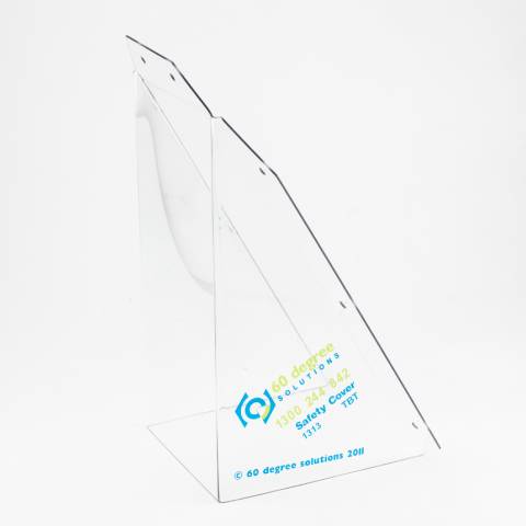 Power Point/Tap Safety Cover  - 60 Degree -  Perspex - Large