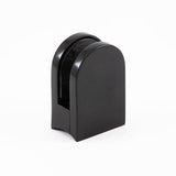 Glass Clip - 1183 - Round Mount, D Shape - Black