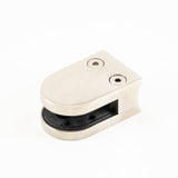 Glass Clip - 1183 - Round Mount, D Shape