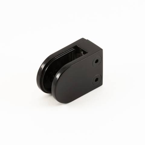 Glass Clip - 1184 - Square Mount, D BLACK