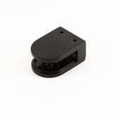 Glass Clip - 1184 - Square Mount, D BLACK