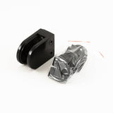 Glass Clip - 1184 - Square Mount, D BLACK
