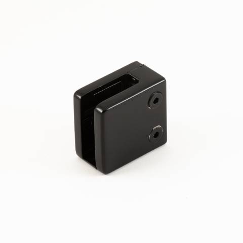 Glass Clip - 1188 - Large, Square Mount - Black