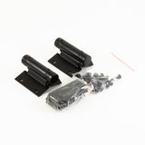 Spring Hinge - Glass to Glass - BLACK- Pair