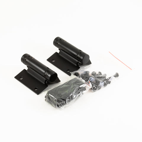 Spring Hinge - Glass to Glass - BLACK- Pair