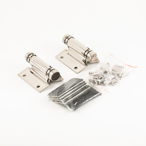 Spring Hinge - Glass to Glass - SS316 - Pair