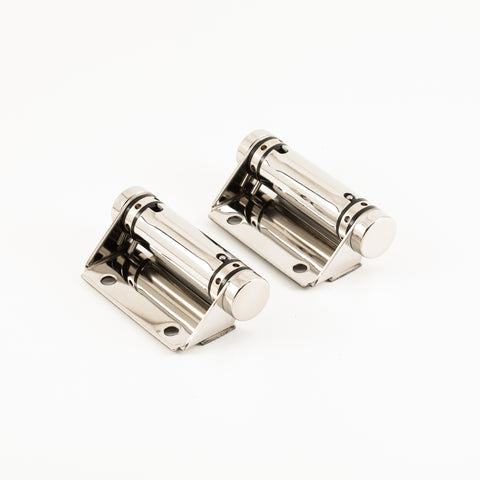 Spring Hinge - Glass to Wall Mount - SS316 - Pair