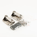 Spring Hinge - Glass to Wall Mount - SS316 - Pair
