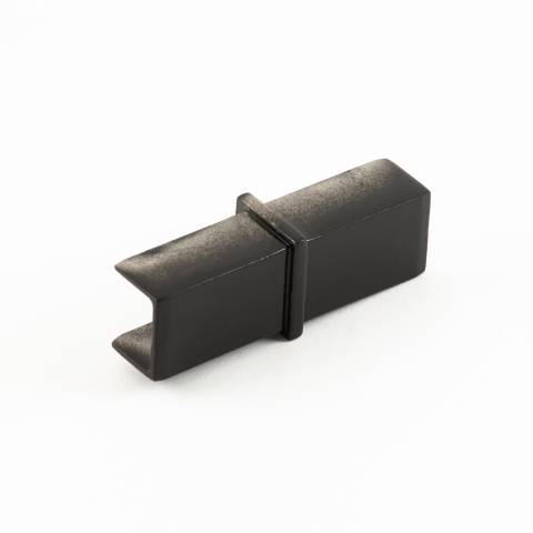 Handrail - 25mm x 21mm - Square - SS316 - Joiner - Black