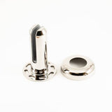 Spigot - Round Base Plated - Polished Stainless Steel, 140mm - Pro Range