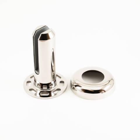 Spigot - Round Base Plated - Polished Stainless Steel, 140mm - Value Range